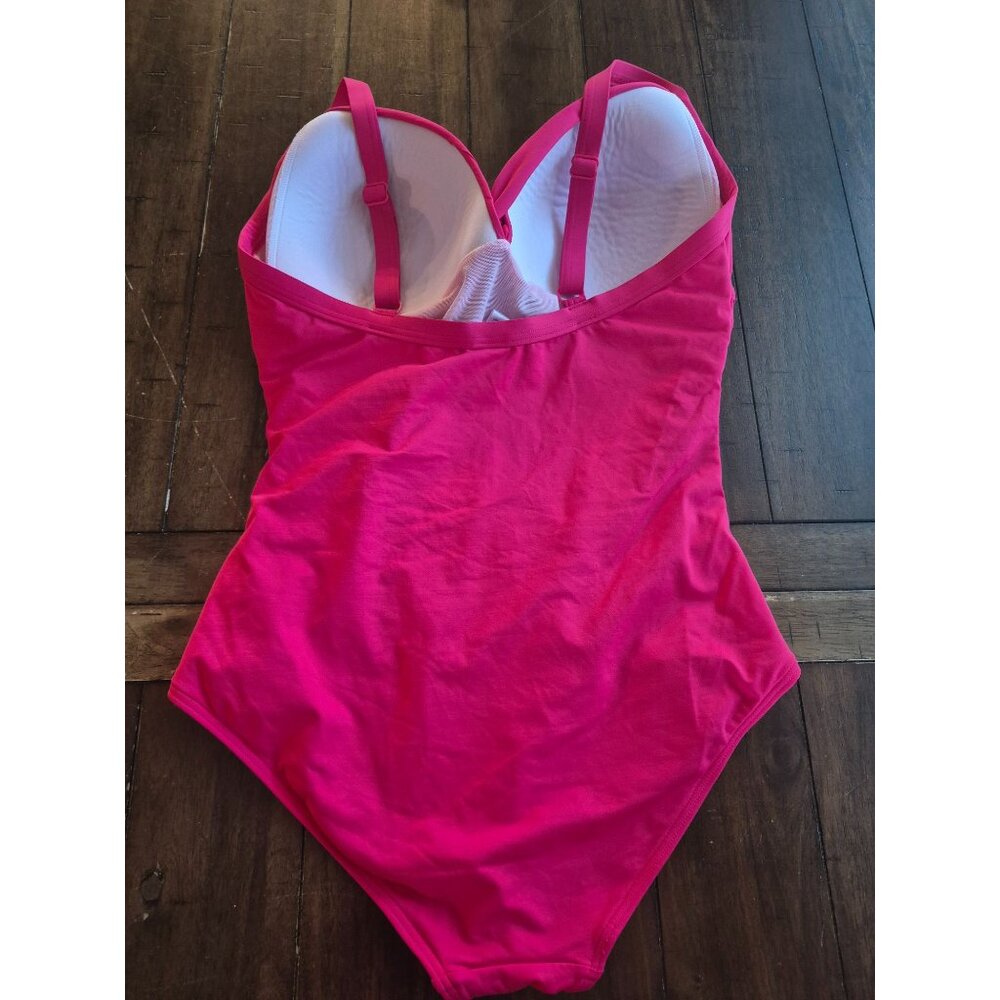 Lascana Womens Pink One-Piece Swimsuit S - Picture 3 of 5